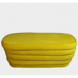 88010015 - Yellow : Ghế Ottoman , Bench Oval - Màu Vàng